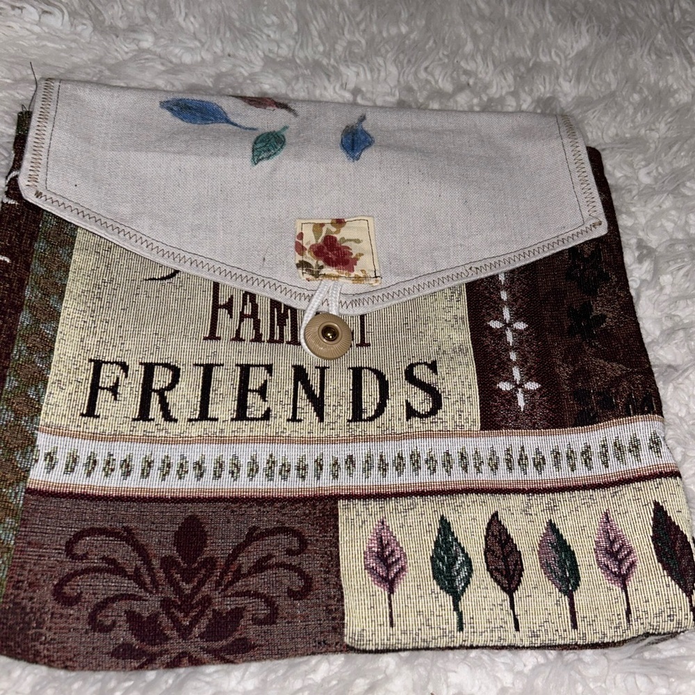 Hand made Tapestry purse clutch Bible cover bag 15”PURSE-SALE was $35